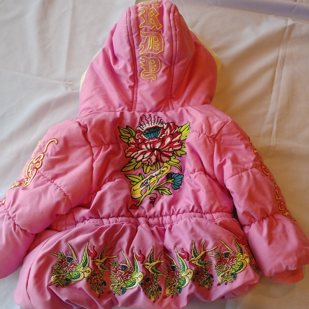 Ed Hardy coat 12-18 months